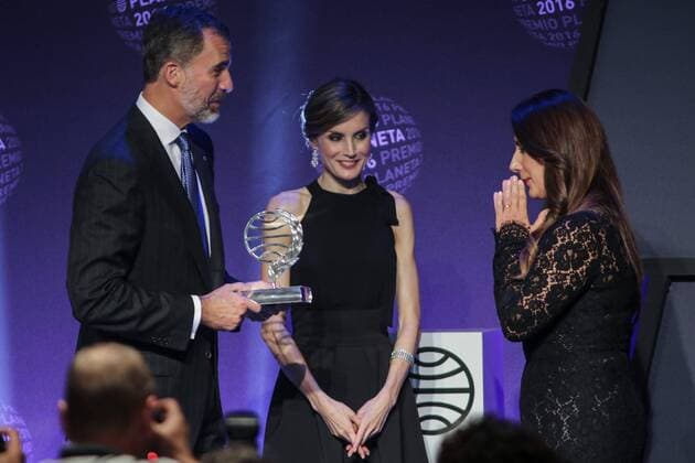 15.10.16. Dolores Redondo Planeta award gala in Barcelona King Felipe and queen Letizia attending the gala  IsmaelxTato