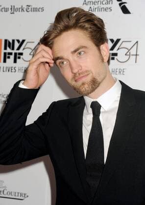Robert Pattinson arrives on the red carpet the 54th New York Film Festival closing night screening of The Lost City Of Z at Alice Tully Hall, Lincoln Center on October 15, 2016 in New York City.  NYP20161015302 DENNISxVANxTINE