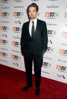 Robert Pattinson arrives on the red carpet the 54th New York Film Festival closing night screening of The Lost City Of Z at Alice Tully Hall, Lincoln Center on October 15, 2016 in New York City.  NYP20161015303 DENNISxVANxTINE