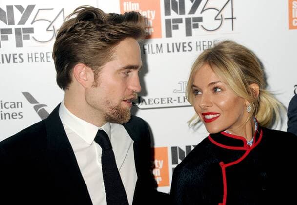 Robert Pattinson and Sienna Miller arrives on the red carpet the 54th New York Film Festival closing night screening of The Lost City Of Z at Alice Tully Hall, Lincoln Center on October 15, 2016 in New York City.  NYP20161015305 DENNISxVANxTINE
