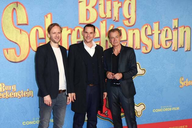 Matthias Lier, Alexander Beyer, Ralf Huettner (Regisseur), Filmpremiere von Burg Schreckenstein im Mathaeser Filmpalast in Muenchen am 16.10.2016