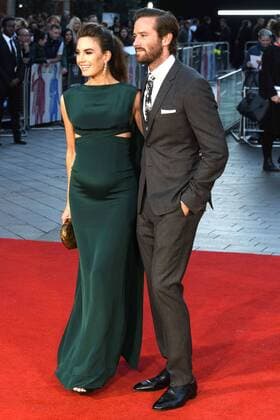 October 16, 2016 - London, London, UK - London, UK. Armie Hammer and Elizabeth Chambers attend the Free Fire Closing Night Gala screening during the 60th BFI London Film Festival at Odeon Leicester Square on October 16, 2016 in London, England  - ZUMAl94_