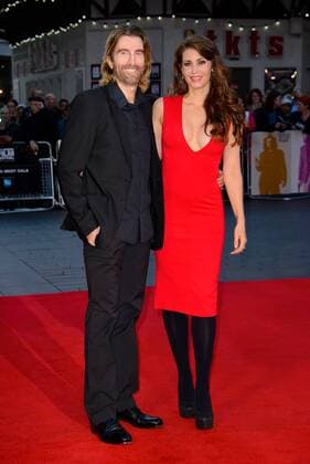 . 16 10 2016. London, United Kingdom. Sharlto Copley and Tanit Phoenix attend the Free Fire - Closing Night Gala - 60th BFI London Film Festival.  xChrisxJosephx xi-Imagesx IIM-13615-0004