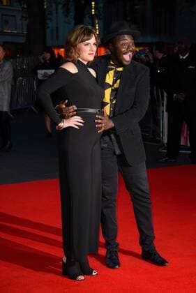 . 16 10 2016. London, United Kingdom. Babou and Anna Ceesay attend the Free Fire - Closing Night Gala - 60th BFI London Film Festival.  xChrisxJosephx xi-Imagesx IIM-13615-0011