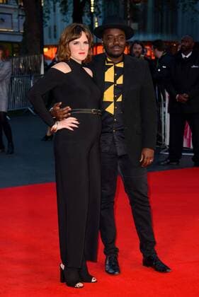 . 16 10 2016. London, United Kingdom. Babou and Anna Ceesay attend the Free Fire - Closing Night Gala - 60th BFI London Film Festival.  xChrisxJosephx xi-Imagesx IIM-13615-0012