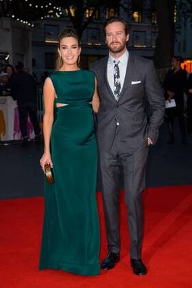 . 16 10 2016. London, United Kingdom. Elizabeth Chambers and Armie Hammer attend the Free Fire - Closing Night Gala - 60th BFI London Film Festival.  xChrisxJosephx xi-Imagesx IIM-13615-0043