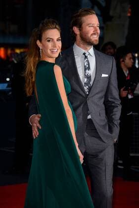 . 16 10 2016. London, United Kingdom. Elizabeth Chambers and Armie Hammer attend the Free Fire - Closing Night Gala - 60th BFI London Film Festival.  xChrisxJosephx xi-Imagesx IIM-13615-0046