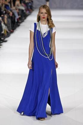 October 16, 2016 - Kiev, Ukraine - A model presents a creation by PTAKmoda of Polish designer EWA MINGE, during the Ukrainian Fashion Week in Kiev, Ukraine,on 16 October,2016. The fashion event presents Spring Summer 2017 collections by Ukrainian and International designers,from 12 to 18 October. Kiev Ukraine - ZUMAg194