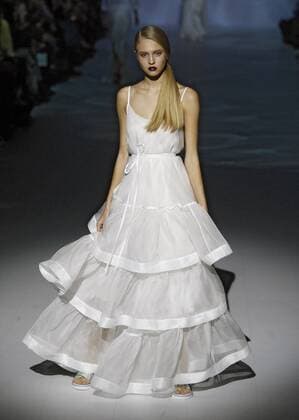 October 16, 2016 - Kiev, Ukraine - A model presents a creation by Ukrainian designer OLENA DATS, during the Ukrainian Fashion Week in Kiev, Ukraine,on 16 October,2016. The fashion event presents Spring Summer 2017 collections by Ukrainian and International designers,from 12 to 18 October. Kiev Ukraine - ZUMAg194