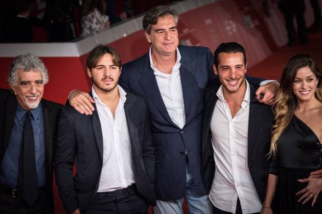Italy: 11th Rome Film Festival (L-R) Pino Calabrese, Max Tortora, Daniele Bondi, Alice Bellagamba walks a red carpet for The Rolling Stone Ole Ole Ole !: A trip Across Latin America during the 11th Rome Film Festival at Auditorium Parco Della Musica.  AndreaxRonchini