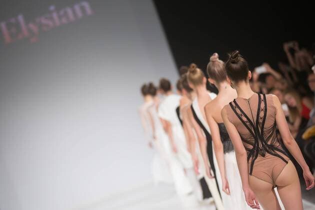 (161016) -- BUDAPEST, Oct. 16, 2016 -- Models present creations by Hungarian fashion brand Elysian during the Mercedes-Benz Fashion Week Central Europe in Budapest, Hungary on Oct. 16, 2016.) HUNGARY-BUDAPEST-FASHION WEEK CENTRAL EUROPE AttilaxVolgyi 