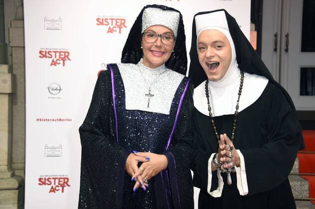 Natascha Ochsenknecht und Julian F.M. Stoeckel bei der Galapremiere des Musicals Sister Act im Stage Theater des Westens. Berlin, 16.10.2016 Foto:xF.xKernx xFuturexImage