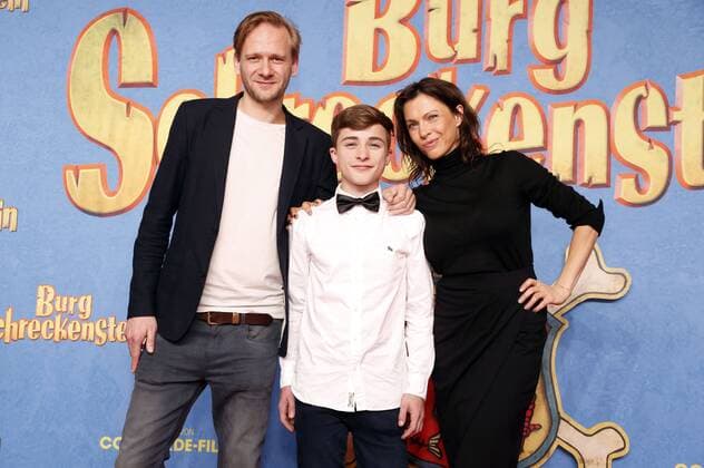 Matthias Lier, Maurizio Magno und Jana Pallaske bei der Premiere des Kinofilms Burg Schreckenstein im Mathäser Filmpalast. München, 16.10.2016 Foto:xD.xBedrosianx xFuturexImage