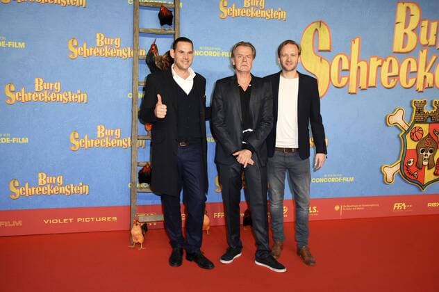 Alexander Beyer, Ralf Huettner und Matthias Lier bei der Premiere des Kinofilms Burg Schreckenstein im Mathäser Filmpalast. München, 16.10.2016 Foto:xP.xSchönbergerx xFuturexImage