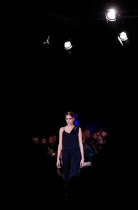 October 15, 2016 - Budapest, Hungary - A model displays a creation by Hungarian designer Kata Szegedi at Mercedes-Benz Fashion Week Central Europe on Oct 15, 2016 at VoÂ¡rkert BazoÂ¡r in Budapest, Hungary. Budapest Hungary  - ZUMAn230