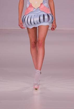 October 15, 2016 - Budapest, Hungary - A model displays a creation by Serbian designer Ana Ljubinkovic at Mercedes-Benz Fashion Week Central Europe on Oct 15, 2016 at VoÂ¡rkert BazoÂ¡r in Budapest, Hungary. Budapest Hungary  - ZUMAn230