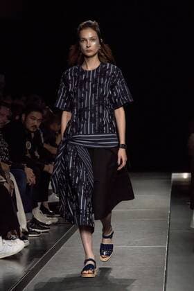 Tokio Fashion Week - Ujoh Modenschau October 17, 2016 - Tokyo, Tokyo, Japan - A model walks the runway during the Ujoh show as part of Fashion Week Tokyo Spring Summer 2017. Tokyo Japan - ZUMAc166