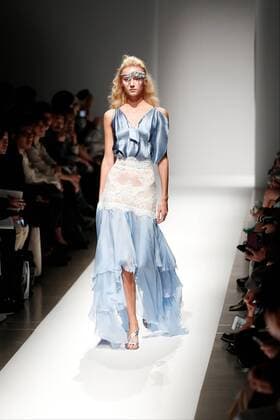 Hongkong Fashion Week A model wearing Hong Kong fashion designs walks down the runway during a special Fashion Hong Kong 2017 Spring Summer Collection show as part of Amazon Fashion Week Tokyo on October 17, 2016, Tokyo, Japan. The Hong Kong Trade Development Council organised the show to introduce the work of three fashion designers (Chailie Ho, Vickie Au and Polly Ho) and promote Hong Kong fashion in Tokyo. Amazon Fashion Week Tokyo runs until October 23.  (gxta_amazonfashionhongkong07)