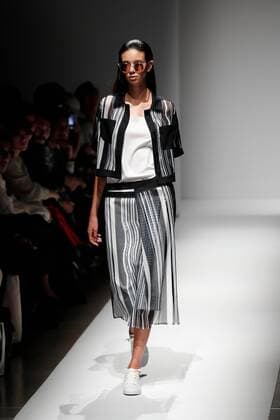 Hongkong Fashion Week A model wearing Hong Kong fashion designs walks down the runway during a special Fashion Hong Kong 2017 Spring Summer Collection show as part of Amazon Fashion Week Tokyo on October 17, 2016, Tokyo, Japan. The Hong Kong Trade Development Council organised the show to introduce the work of three fashion designers (Chailie Ho, Vickie Au and Polly Ho) and promote Hong Kong fashion in Tokyo. Amazon Fashion Week Tokyo runs until October 23.  (gxta_amazonfashionhongkong29)