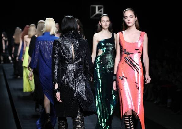 October 17, 2016, Tokyo, Japan - Models display creations of Japanese designer Tae Ashida at her spring and summer collection in Tokyo as a part of Japan Fashion Week on Monday, October 17, 2016. Tae Ashida celebrated her 25th anniversary collection.  (lwxa005437)