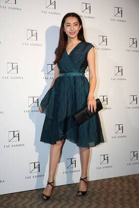 October 17, 2016, Tokyo, Japan - Japanese actress Miki Arimura poses for photo call at Japanese designer Tae Ashida s spring and summer collection in Tokyo as a part of Japan Fashion Week on Monday, October 17, 2016. Tae Ashida celebrated her 25th anniversary collection.  (lwxa005456)