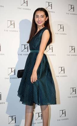 October 17, 2016, Tokyo, Japan - Japanese actress Miki Arimura poses for photo call at Japanese designer Tae Ashida s spring and summer collection in Tokyo as a part of Japan Fashion Week on Monday, October 17, 2016. Tae Ashida celebrated her 25th anniversary collection.  (lwxa005457)