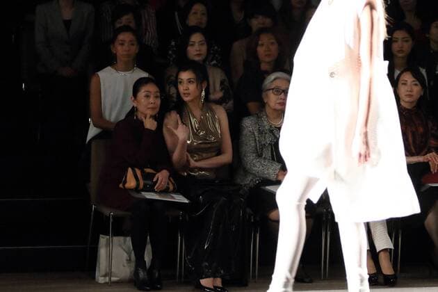 Norika Fujiwara attends Tae Ashida Fashion Show 2017 S S Amazon Fashion Week Tokyo at Tokyo Japan on 17 Oct 2016.  (peda003240)