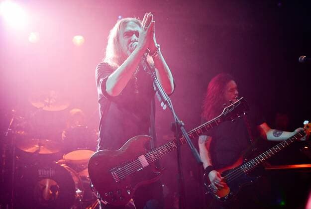 17.10.2016 --- New Model Army performing live on stage at Hirsch in Nuremberg, Germany on 17th October 2016 --- Justin Sullivan - lead vocals, guitar --- --- Ceri Monger - bass New Model Army live in concert