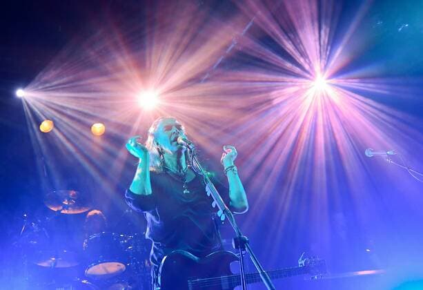17.10.2016 --- New Model Army performing live on stage at Hirsch in Nuremberg, Germany on 17th October 2016 --- Justin Sullivan - lead vocals, guitar --- New Model Army live in concert