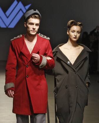 October 17, 2016 - Kiev, Ukraine - Models present creation by Ukrainian brand NIKI S, during the Ukrainian Fashion Week in Kiev, Ukraine,on 17 October,2016. The fashion event presents Spring Summer 2017 collections by Ukrainian and International designers,from 12 to 18 October. Kiev Ukraine - ZUMAg194