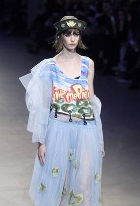 October 17, 2016 - Kiev, Ukraine - A model presents a creation by Ukrainian designer SOFIA ROUSINOVICH, during the Ukrainian Fashion Week in Kiev, Ukraine,on 17 October,2016. The fashion event presents Spring Summer 2017 collections by Ukrainian and International designers,from 12 to 18 October. Kiev Ukraine - ZUMAg194