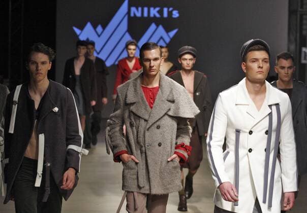 October 17, 2016 - Kiev, Ukraine - Models present a creation by Niki s,during Ukrainian Fashion Week ,at Mystetskyi Arsenal in Kiev, Ukraine,17 October,2016. The event presents Spring Summer - 2017 collections by Ukrainian and International designers from 12 to 18 October. Kiev Ukraine  - ZUMAn230