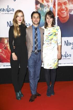 Saskia Rosendahl, Ludwig Trepte und Amelie Kiefer bei der Premiere des Kinofilms Nirgendwo im Cubix Kino. Berlin, 17.10.2016 Foto:xS.xGabschx xFuturexImage