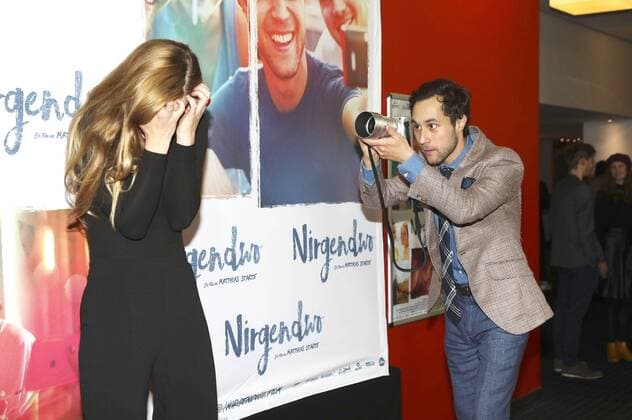 Saskia Rosendahl und Ludwig Trepte bei der Premiere des Kinofilms Nirgendwo im Cubix Kino. Berlin, 17.10.2016 Foto:xS.xGabschx xFuturexImage