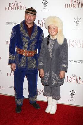 LOS ANGELES - OCT 18: Nurgaiv Rys, Aisholpan Nurgaiv at the The Eagle Huntress Premiere at the Pacific Theatres at The Grove on October 18, 2016 in Los Angeles, CA  Copyright: xKathyxHutchinsx xIPAx