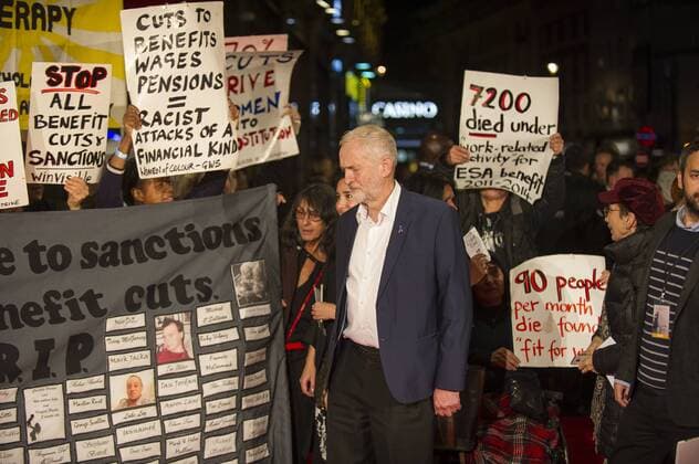 I, Daniel Blake People s Premiere London, UK. Jeremy Corbyn at the I, Daniel Blake People s Premiere at Vue West End on October 18, 2016 in London, England. LMK386-61140-191016 