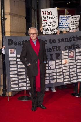 I, Daniel Blake People s Premiere London, UK. Ken Loach at the I, Daniel Blake People s Premiere at Vue West End on October 18, 2016 in London, England. LMK386-61140-191016 