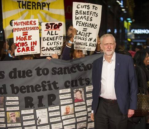 I, Daniel Blake People s Premiere London, UK. Jeremy Corbyn at the I, Daniel Blake People s Premiere at Vue West End on October 18, 2016 in London, England. LMK386-61140-191016 