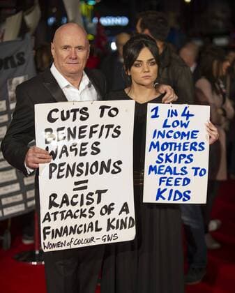 I, Daniel Blake People s Premiere London, UK. Dave Johns and Hayley Squires at the I, Daniel Blake People s Premiere at Vue West End on October 18, 2016 in London, England. LMK386-61140-191016 
