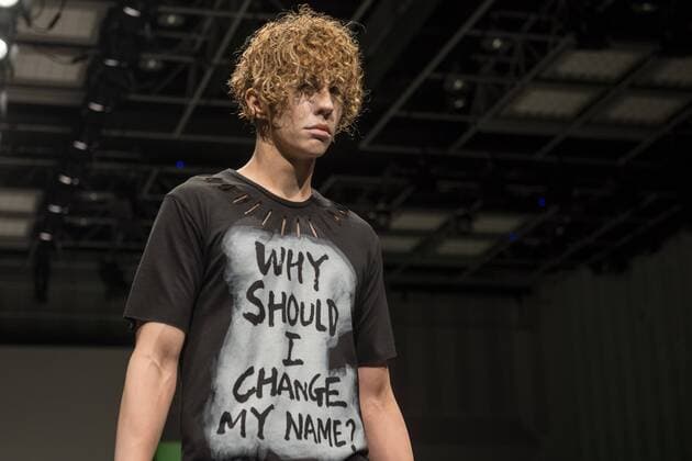 October 19, 2016 - Tokyo, Tokyo, Japan - A model presents a creation by Japanese designer Takafumi Tsuruta for his label Tenbo as part of Fashion Week Tokyo Spring Summer 2017. Tokyo Japan - ZUMAc166 20161019_zap_c166_013