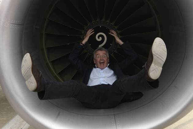 Ryanair-Chef Michael O Leary eröffnet Hangar auf Flughafen von Bergamo Orio al Serio (Bg) 19 10 2016 new Ryanair hangar pictured: Michael O Leary, Ceo RyanAir  0