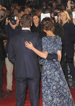 October 19, 2016 - London, England, United Kingdom - Michael Fassbender and Alicia Vikander attend the European Premiere of The Light Between Oceans at Curzon Mayfair. London United Kingdom - ZUMAs147 20161019_zap_s147_002