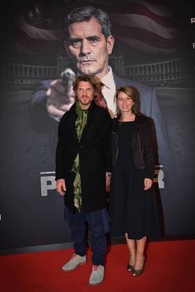 Werner Desmedt en Julie Bafort pictured ahead of the Belgian premiere of Erik Van Looy movie called De Premier in Antwerp kinepolis, Wednesday 19 October 2016.  DAVIDxSTOCKMAN 04961102