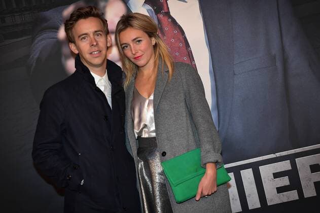 actor and presenter Jonas Van Geel and actress Evelien Bosmans pictured ahead of the Belgian premiere of Erik Van Looy movie called De Premier in Antwerp kinepolis, Wednesday 19 October 2016.  DAVIDxSTOCKMAN 04961134