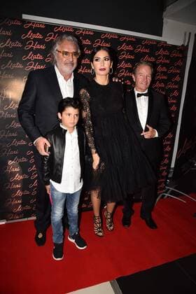 Rome, Adriano Cinema - Film Preview of Mata Hari, In the picture: Flavio Briatore Elisabetta Gregoraci s son Nathan Falco John Savage  Copyright: xVincenzoxLandix xIPAx