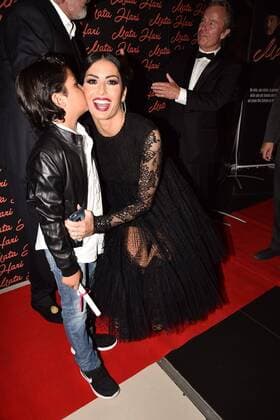 Rome, Adriano Cinema - Film Preview of Mata Hari, Pictured: Elisabetta Gregoraci and son Nathan Falco  Copyright: xVincenzoxLandix xIPAx