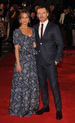 The Light Between Oceans - UK film premiere London, UK. Alicia Vikander and Michael Fassbender at The Light Between Oceans - UK film premiere at the Curzon Mayfair, London on October 19th 2016. LMK315-61154-201016 