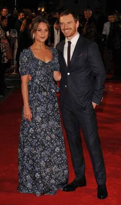 The Light Between Oceans - UK film premiere London, UK. Alicia Vikander and Michael Fassbender at The Light Between Oceans - UK film premiere at the Curzon Mayfair, London on October 19th 2016. LMK315-61154-201016 