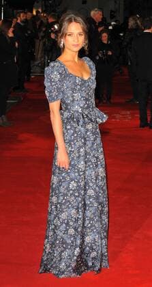 The Light Between Oceans - UK film premiere London, UK. Alicia Vikander at The Light Between Oceans - UK film premiere at the Curzon Mayfair, London on October 19th 2016. LMK315-61154-201016 
