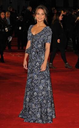The Light Between Oceans - UK film premiere London, UK. Alicia Vikander at The Light Between Oceans - UK film premiere at the Curzon Mayfair, London on October 19th 2016. LMK315-61154-201016 